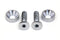 Colony Chrome Screw Set for Motor Mount to Cylinder Head - 9967-4